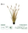 GloboStar® Artificial Garden TYPHA GRASS 21484 Τεχνητό Διακοσμητικό Φυτό Γρασίδι της Τύφας Μ100 x Π35 x Υ180cm